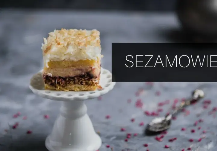 Pyszny przepis na ciasto z chałwą i sezamem, które zachwyca smakiem